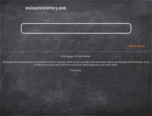 Tablet Screenshot of mainestatelottery.com